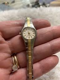 HELBROS WOMENS FANCY WATCH STAINLESS STEEL GOLD-TONE CASE ...