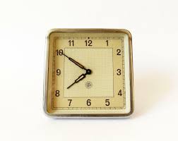 Vintage 1950s Alarm clock Metalic CHRONOTECHNA ...