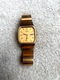 Seiko 8123-5189 rare octogonal vintage quartz gold plated ...