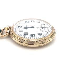 Circa 1940s Ball Railroad Chronograph Pocket Watch with Chain in 10K G – The Verma Group