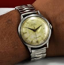 Vintage Elgin Shockmater Self Winding Rare 17 Jewels Men ...