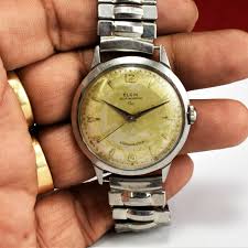 Vintage Elgin Shockmater Self Winding Rare 17 Jewels Men ...