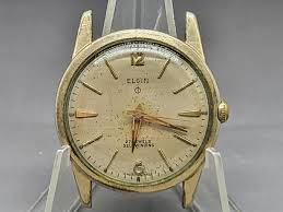 Vintage Elgin Dura Power 10K RGP Wristwatch Case Movement 27 ...