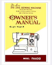 The Morse FA630 Instruction Manual Digital PDF - Etsy