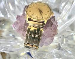 1950s Hamilton Men's 10krgp Gold Swiss 17 Jewel Textured Sea ...