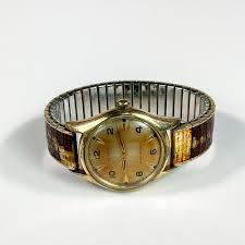 Sold at Auction: Benrus 10K Gold Plated Vintage Watch