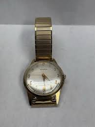 Vtg Benrus Manual Mod DR2F 17j Swiss Gold Plated Men's Watch ...