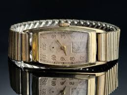 Vintage Lord Elgin Art Deco Wrist Watch 14k Gold Filled Case ...