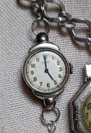 Vintage White Gold 5 Large Circular Watch Choker Necklace ...