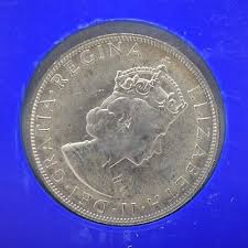 1964 Bermuda One Crown Silver Coin in Case (slb2205) | eBay