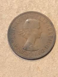 1958 Elizabeth II HALF PENNY Coin UK England Great ...