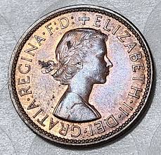 UNITED KINGDOM 🇬🇧 HALF (½) PENNY COIN 1967 (QUEEN ...