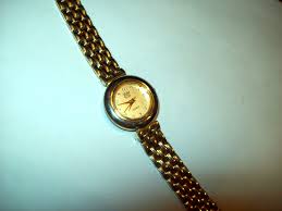 EJ Ladies Watch w/Diamond Hour Marks for Wrist Size 7.0 ...