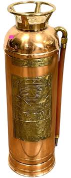 Sold at Auction: Vintage Red-Star Copper & Brass Fire ...