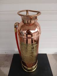 BADGER FIRE EXTINGUISHER COPPER BRASS EMPTY 2 ...