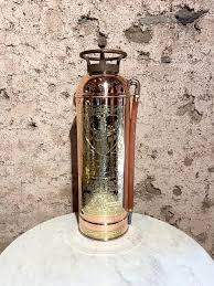 Rare Vintage Antique Elkhart Fire Extinguisher With Copper ...