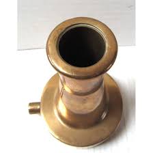 Buy Vintage Solid Shiny Brass Fire Hose Nozzle Stamped 1-1/8 ...