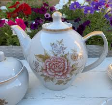 Porcelain Vintage Tea Set for 6 Persons Soviet Vintage Polonsky Factory - Etsy