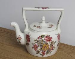 Arthur Wood Teapot Kettle, Vintage Floral Teapot for Two - Etsy