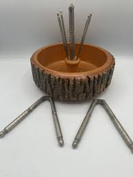 Vintage Ellwood RusticWare Natural Wood Live Edge Nut Bowl ...