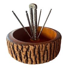 Vintage 1950's and Mid Century Home Staple, Tree Bark Nut ...