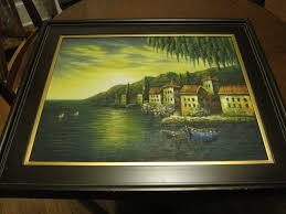 M. Austin, Oil on Canvas, Framed & Signed Painting 26x31 ...