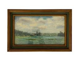 Antique PASTEL Landscape - Signed - Etsy