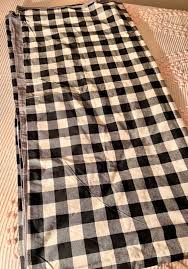 Black & White Buffalo Plaid Cotton Full/Queen Duvet Cover~sz ...