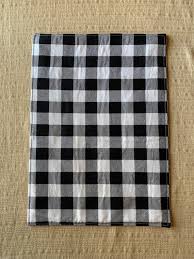 Buffalo Check Placemat Set, Cup Cozy, Bowl Cozy, Black and ...