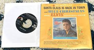 Elvis Presley: Blue Christmas/Santa Claus... 45 RCA Victor ...