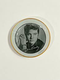 ELVIS PRESLEY ORIGINAL 4 1/2" PLATE ~ 1956 COPYRIGHT ~ ELVIS PRESLEY ENTERPRISES | eBay