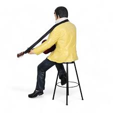 Elvis Statue Sitting On Stool Life Size | eBay