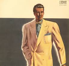 1950 Mid-Century French Men's Tailoring Fashion Print | Chairish