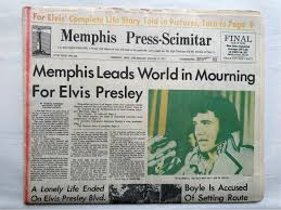 Elvis Presley Death Newspaper, August 17, 1977, Final ...