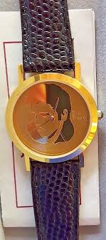 ELVIS PRESLEY Gold Etched Faced Collectors Quartz Watch EPE ...
