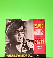 ELVIS PRESLEY PATCH IT UP ROCK PICTURE SLEEVE 45 ...
