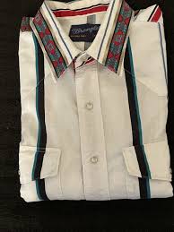 Wrangler Aztec Style Western Shirt XLong Tails | eBay