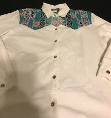 1990s Ozark Mountain Keyhole Neckline Plus Size Western Shirt 18W | eBay