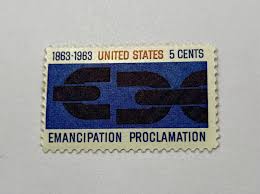 Rare - 1963 Emancipation Proclamation Severed Iron Chain 5 Cents Stamp MNH OG | eBay