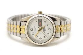 Working Gear Silver Tone Day/Date Ladies Watch NEED Battery ...