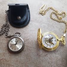Pocket Watches 2 -American Bald Eagle and Ronica in leather case VBM0415 workng | eBay