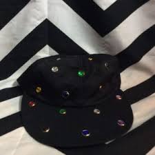 Multi-color Crystal Studded Cap | Boardwalk Vintage