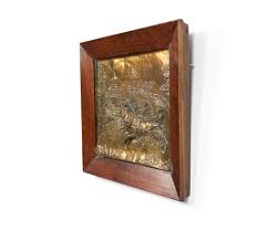 Pair of English Victorian Brass Horse Wall Plaques For Sale at 1stDibs