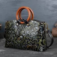 Retro Handmade Embossed Shoulder Bag – Scraften