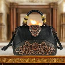 Vintage Tooled Western Purse - Etsy