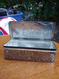 Vintage Metal Tin Box With Cherubs VICTORIAns Made in West ...