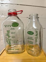 High Lawn Farm Glass Milk Bottle
