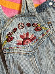 Overall floral embroidered "Forever 21" minidress, L | eBay