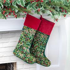 Wreath Velvet Embroidered Stocking | | Your Western Decor