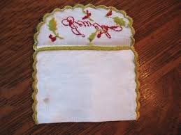 Vintge Society Silk Jewelry Pouch Envelope Embroidery Holly Berry Jewels Unusual | eBay